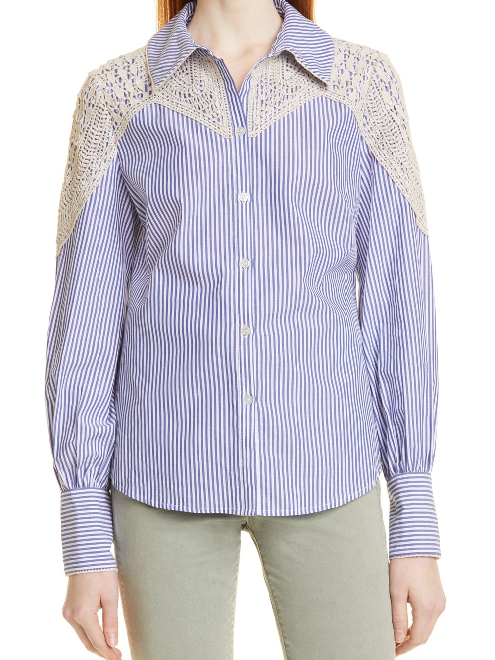 Veronica Beard Sachse Button-Down Top - Picture 2 of 6
